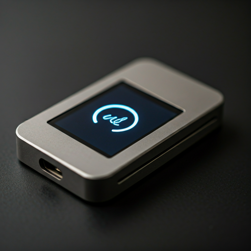 SOVEREIGN_DRIVE — minimalist titanium hardware wallet with OLED screen